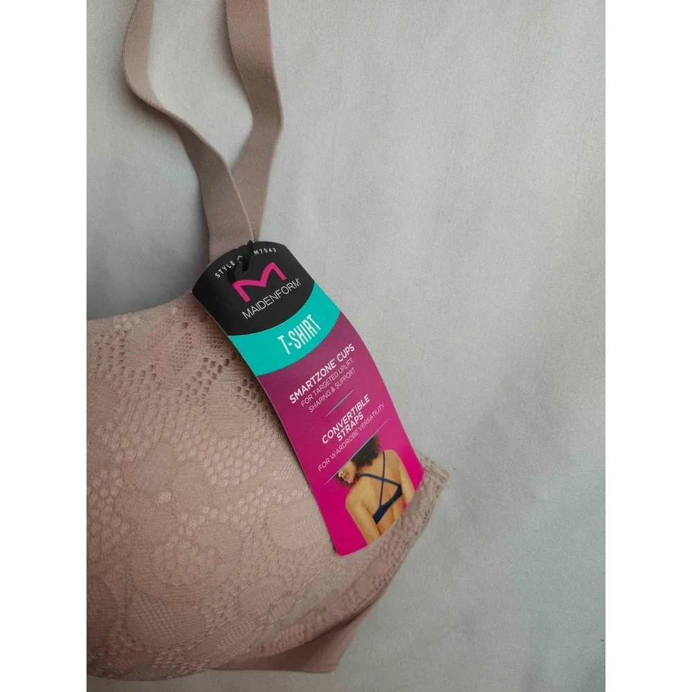 Maidenform One Fab Fit 2.0 T-Shirt Bra Women Size 32D Nude Underwire DM7543 NWT